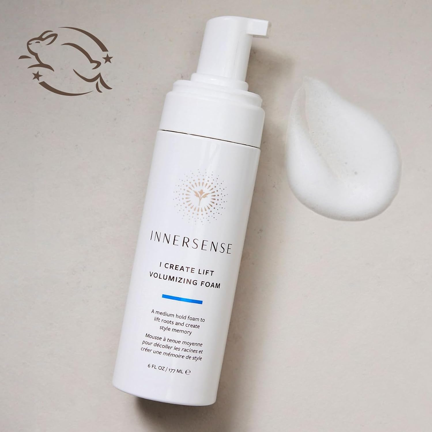 INNERSENSE Organic Volumizing Foam for Hair Lift & Volume - Natural Styling Foam for Fine, Thin Hair - Perfect for Daily Use & Special Occasions
