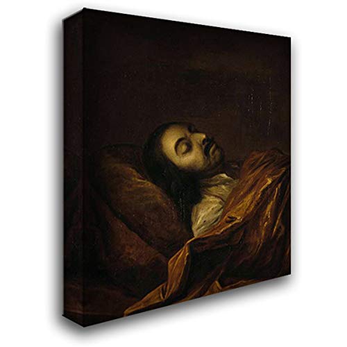 Peter I on His Deathbed - 20x22 Gallery Wrapped Canvas Art Print by Ivan Nikitin - Perfect for Home Decor, Office Wall Art & Gift for History Lovers