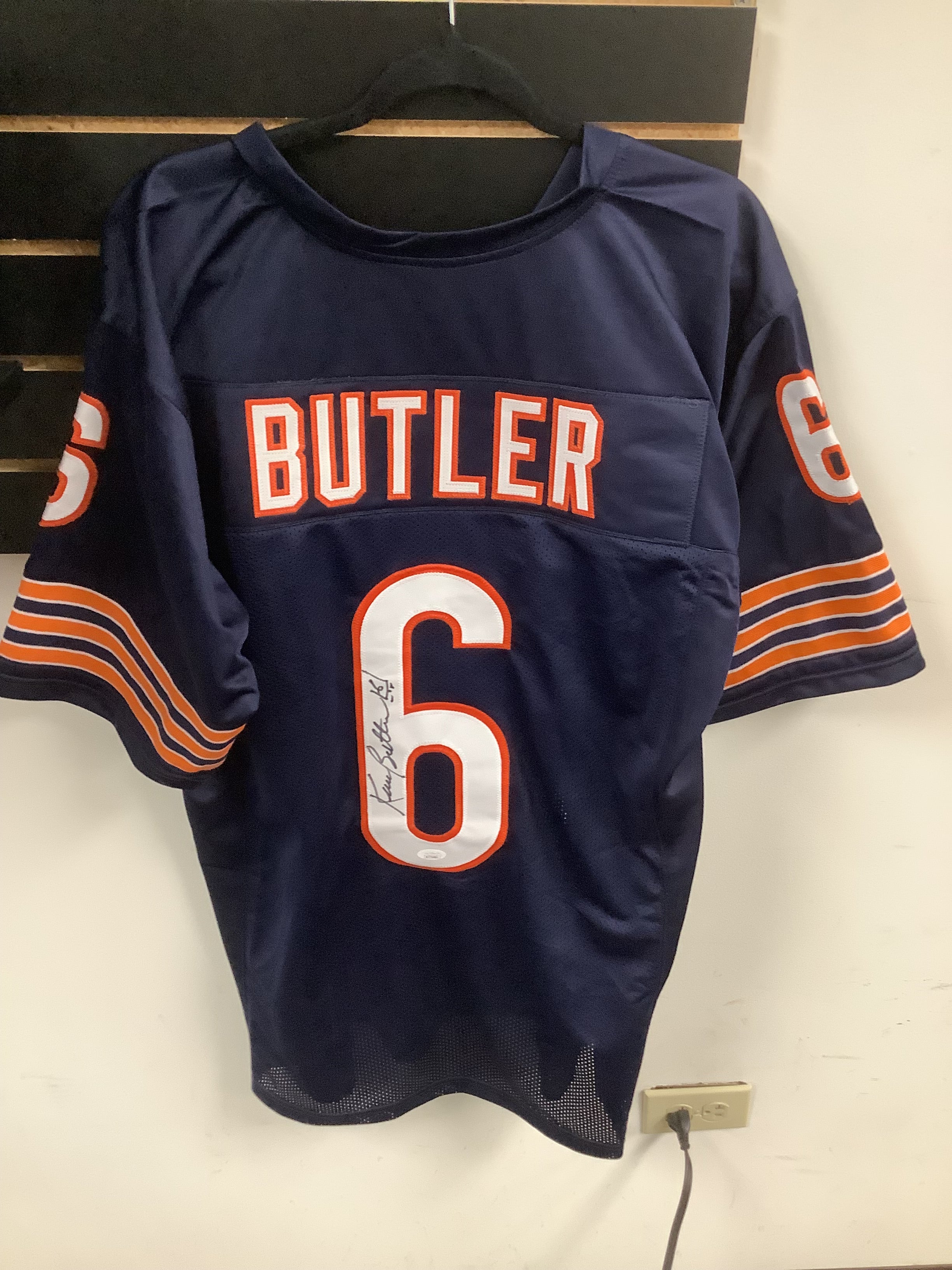 Kevin Butler Chicago Bears Autographed Football Jersey with JSA COA - Authentic NFL Memorabilia for Fans, Collectors & Sports Enthusiasts - Perfect for Game Day, Man Cave Decor & Gift Giving