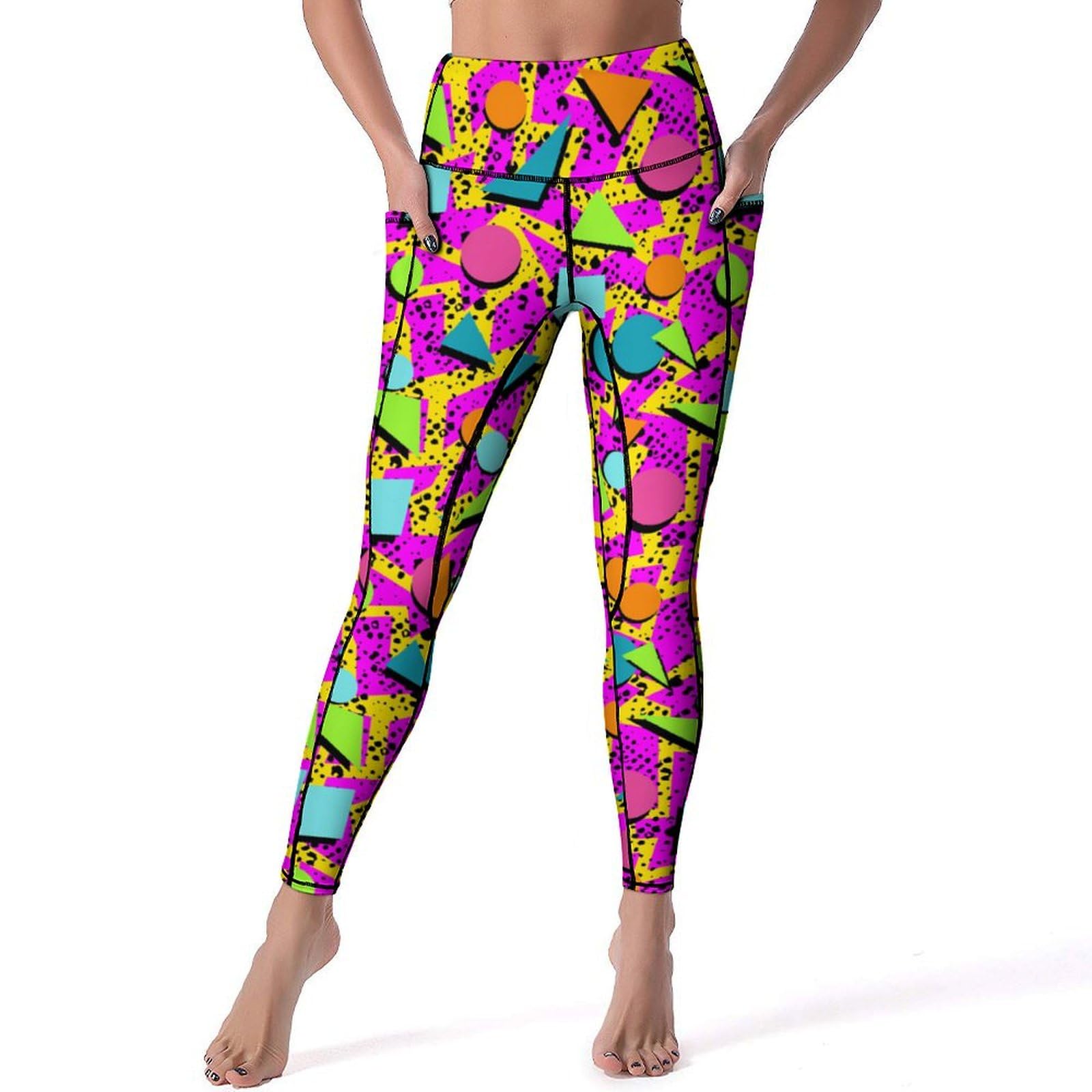 High Waisted Yoga Pants for Women - Workout Running Sports Leggings with Pockets - Perfect for Gym, Yoga, Pilates & Everyday Wear