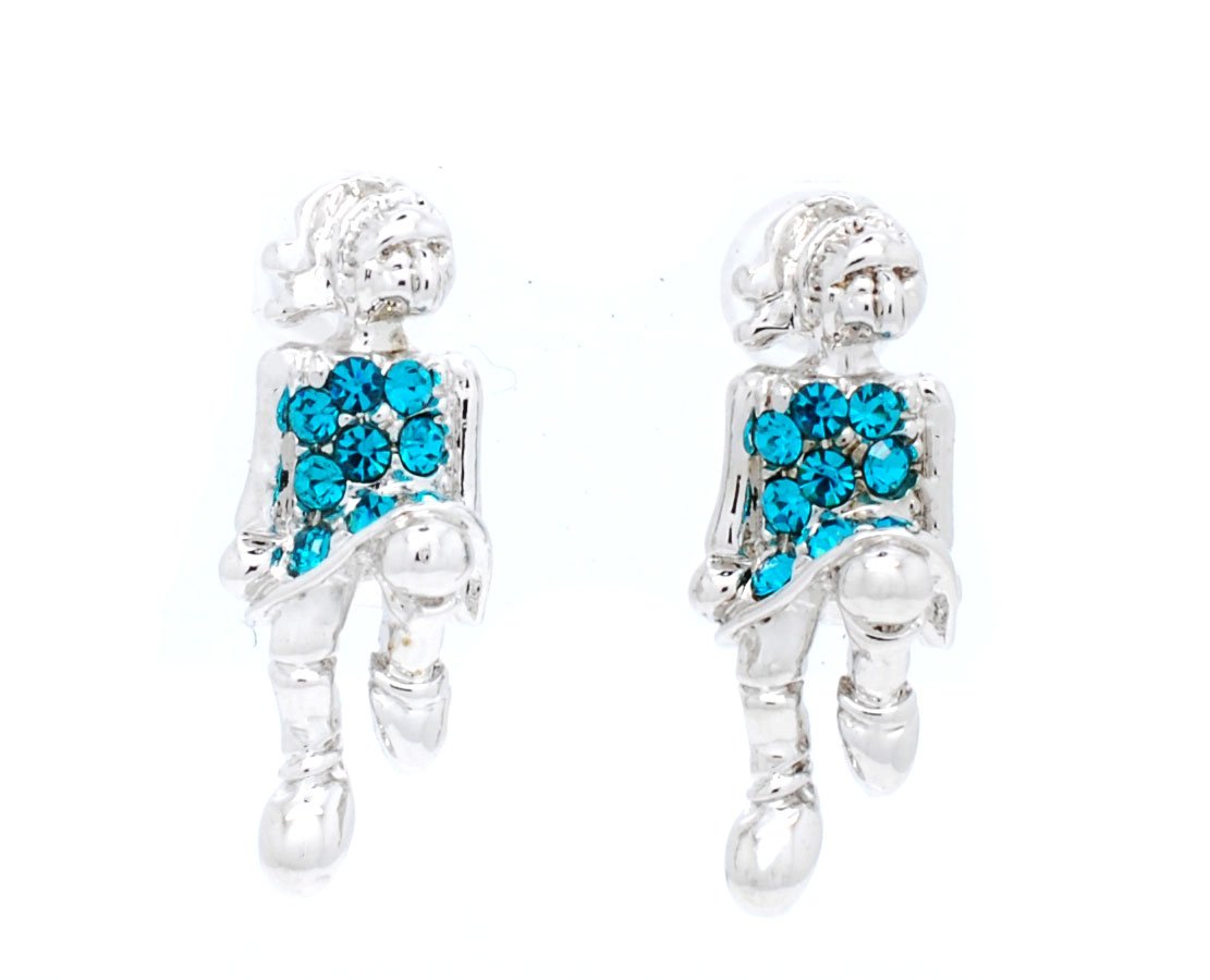 Violet Victoria & Fan Star Irish Dance Earrings - Celtic Post Earrings for Irish Dancers | Perfect for Performances, Competitions, and St. Patrick's Day Celebrations