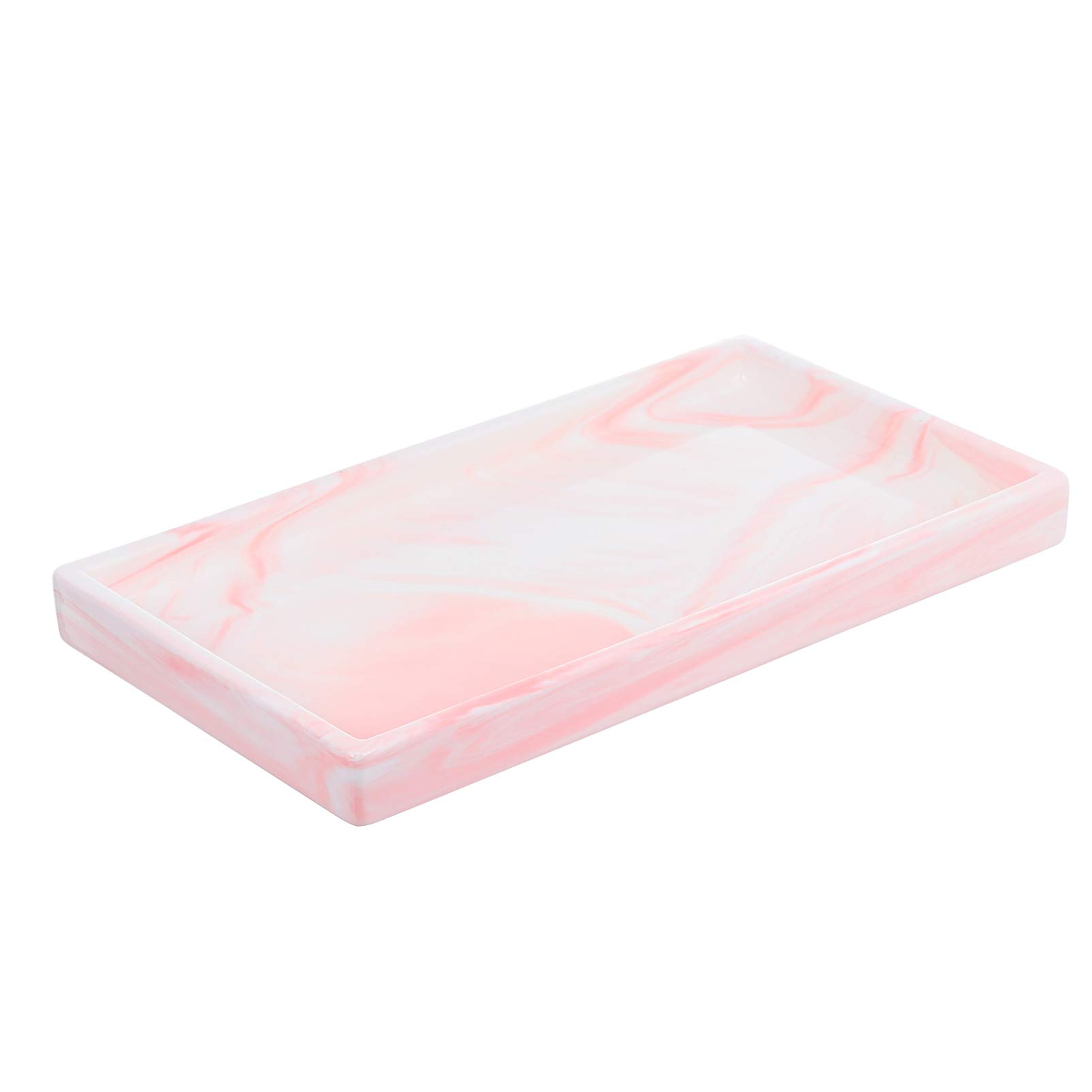 Elegant Marble Ceramic Jewelry Dish - Round Ring & Trinket Tray for Bathroom Vanity, Spa Decor, Hand Towel Holder & Decorative Storage Plate - Perfect for Home Organization & Gift Giving