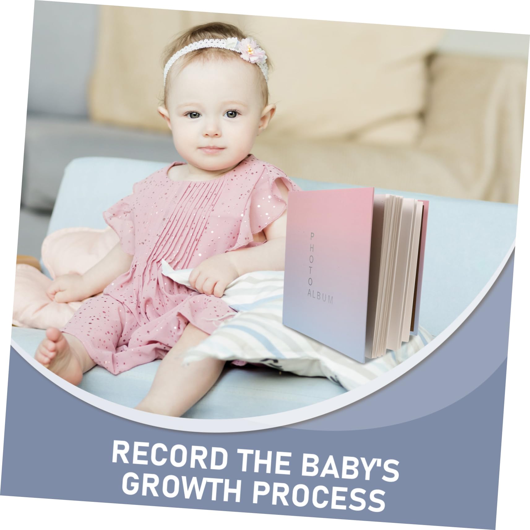 PLAFOPE Photo Album - Scrapbook for Keepsakes, Memories & Special Moments | Acid-Free Paper Photo Book for Girls, Women & Family | Perfect for Weddings, Baby Photos & Travel Memories