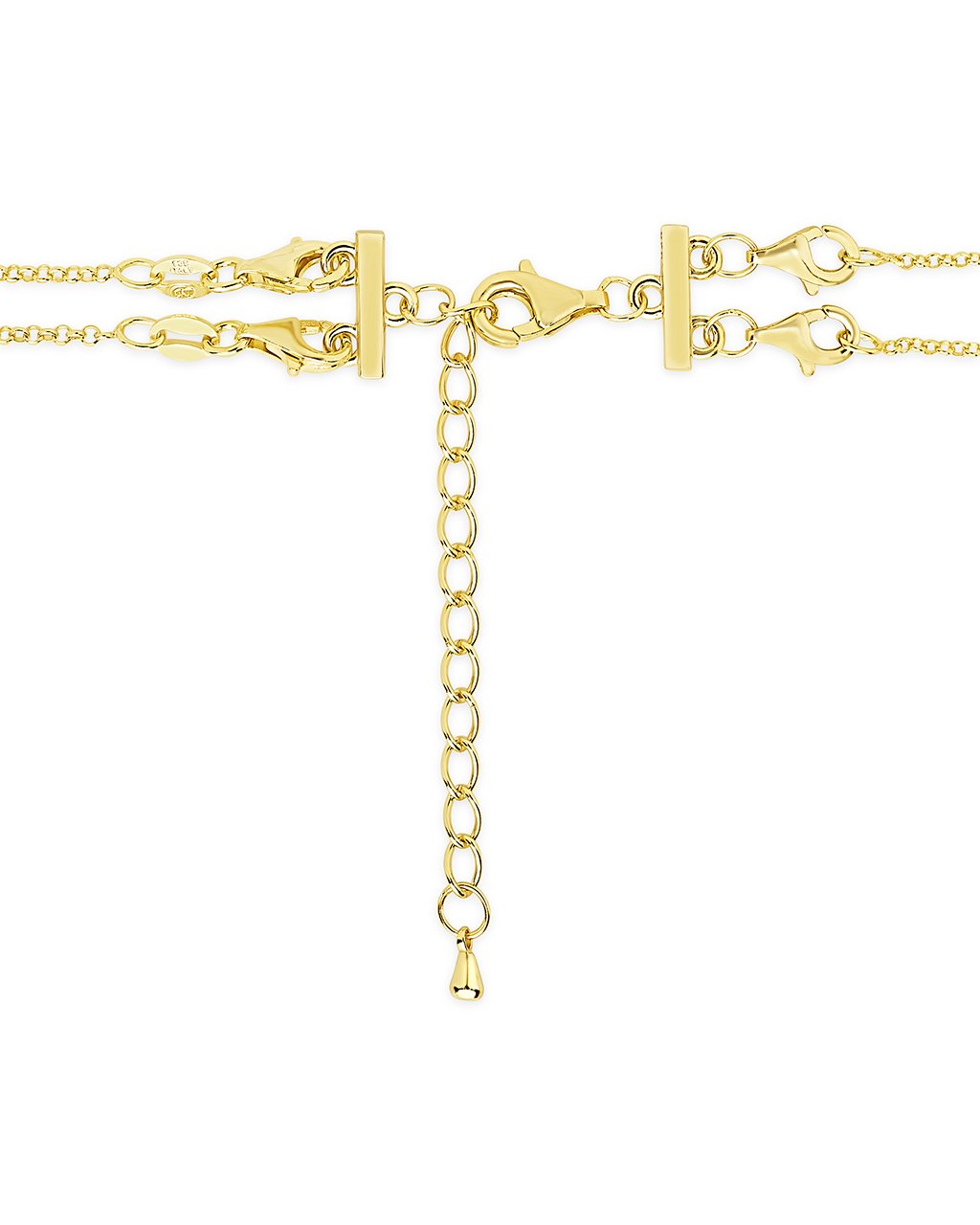 2 Layer Sterling Silver Necklace Spacer - Elegant Layered Jewelry for Women, Perfect for Daily Wear & Special Occasions