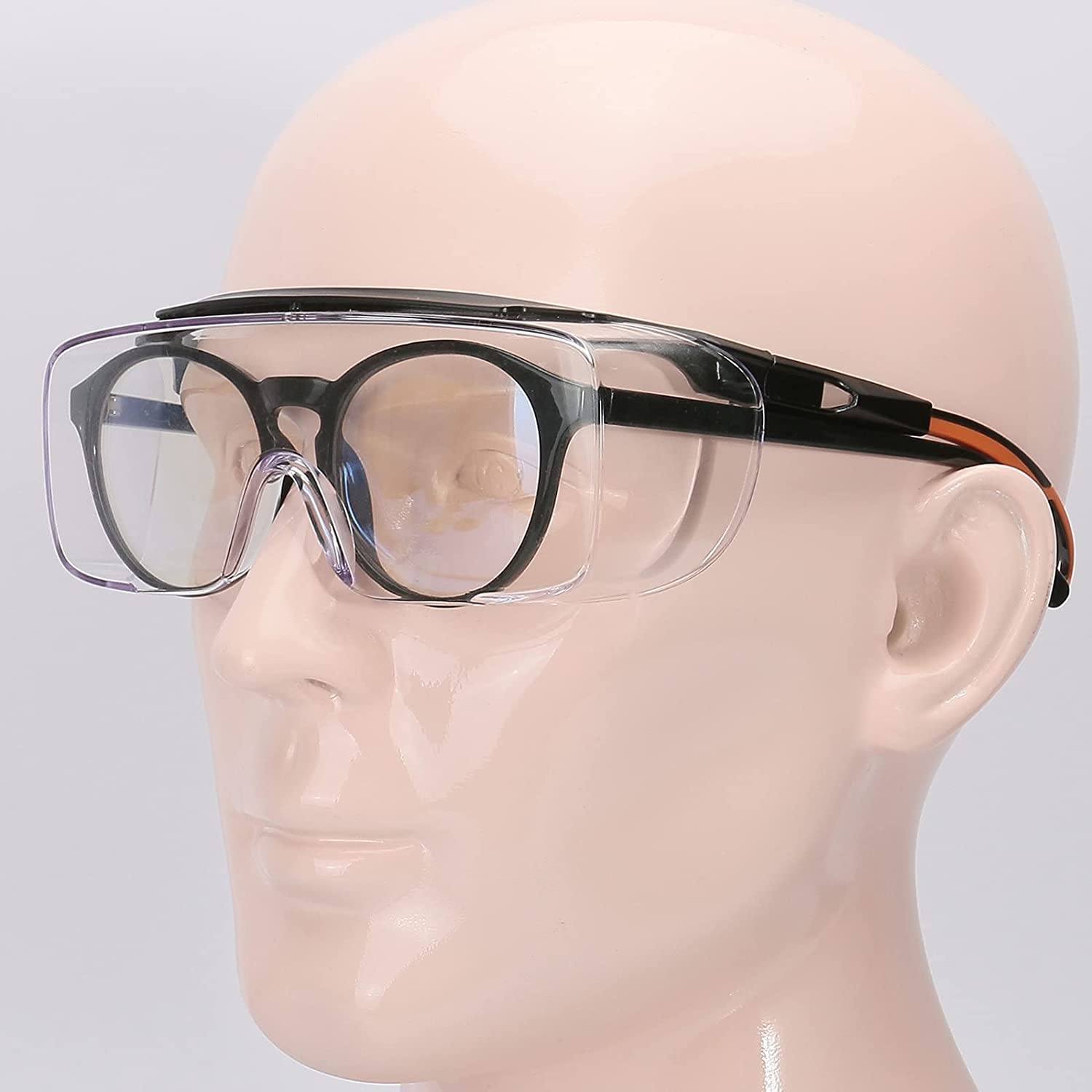 PAERDE Anti-Fog Safety Glasses Over Prescription Eyewear - Clear Protective Goggles for Work, DIY & Lab Use | ANSI Certified Eye Protection for Woodworking, Construction & Chemical Handling