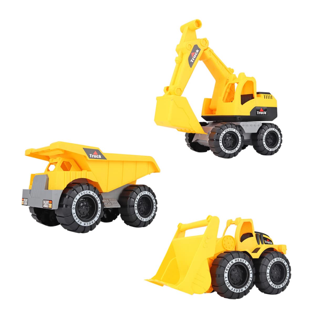 Toyvian 1PC Inertial Car Toy for Kids - Engineering Vehicle Toy Car with Excavator - Fun Educational STEM Toy for Boys & Girls - Perfect for Indoor Play, Birthday Gifts & Learning Activities