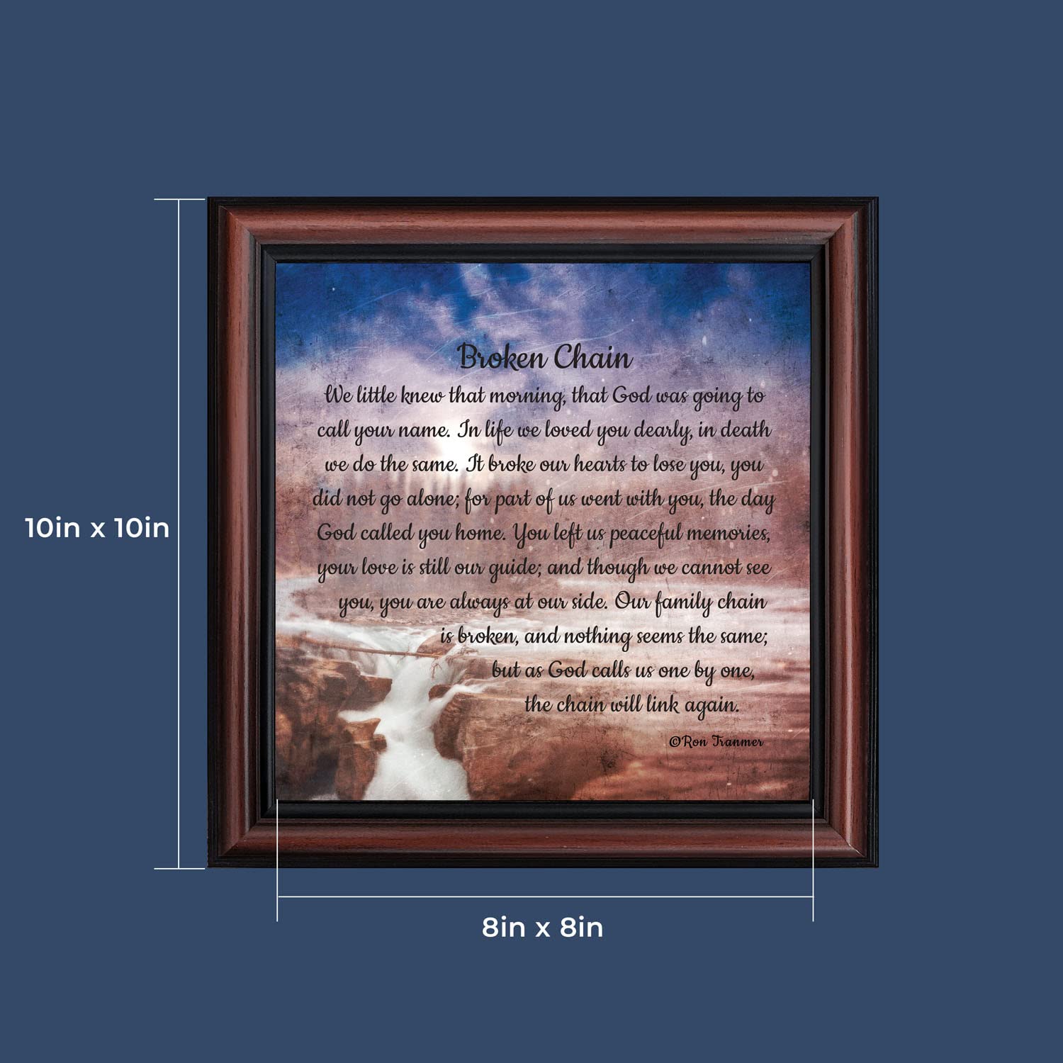 Broken Chain Picture Frame - Memorial Gift for Loved Ones | Home Décor & Sympathy