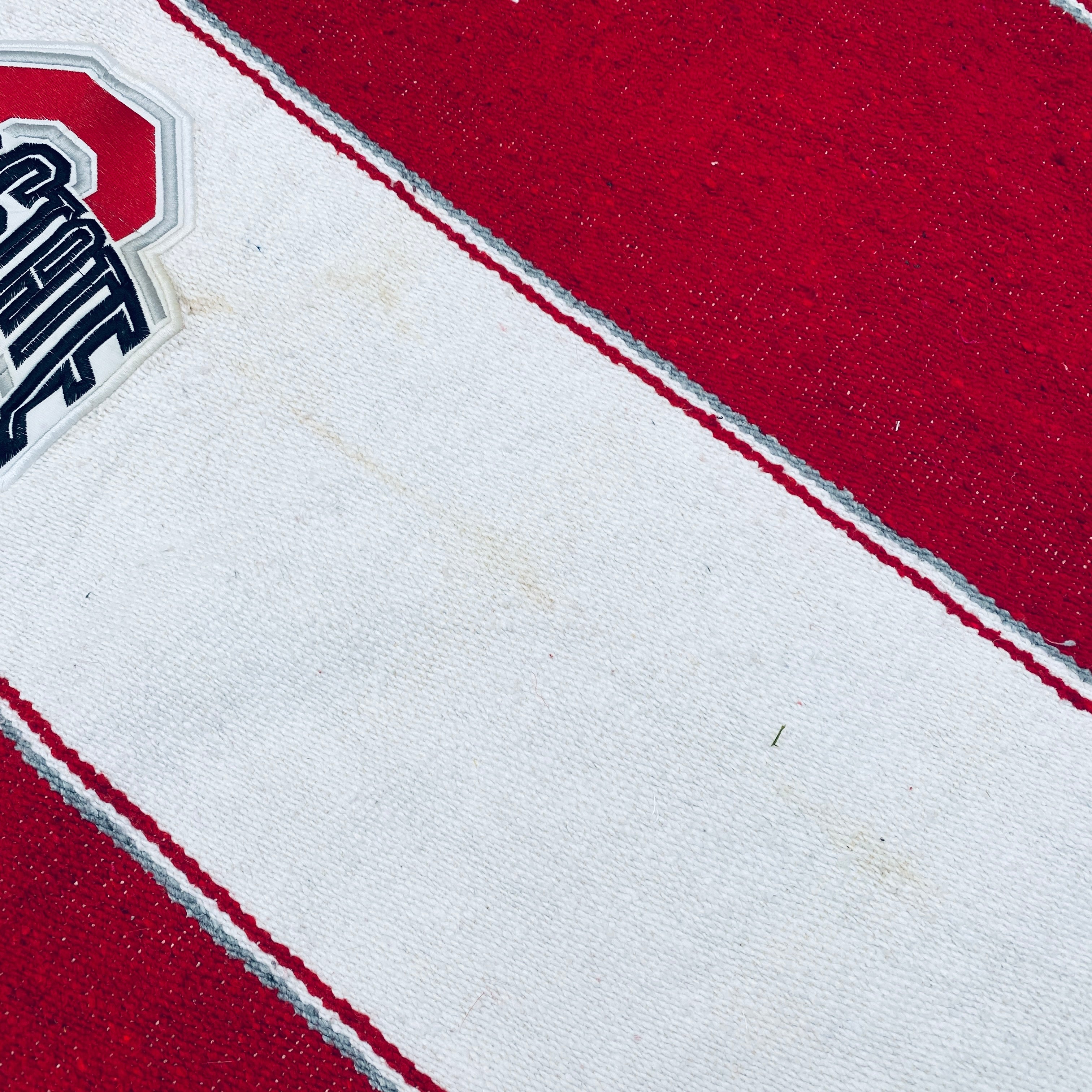 Ohio State Buckeyes Triple Woven Rug - Durable Non-Slip College Team Logo Carpet for Living Room, Bedroom, Game Room & Dorm Decor