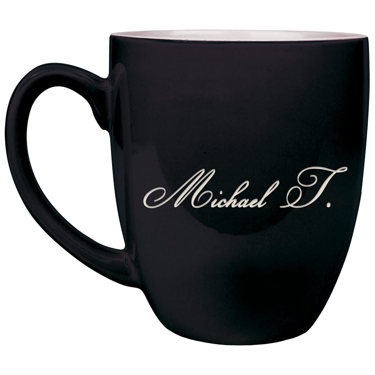 Personalized 16 oz Bistro Ceramic Coffee Mug - Custom Name Coffee Cup for Office, Home & Gifts | Unique Ceramic Mug for Tea, Hot Chocolate & Beverages
