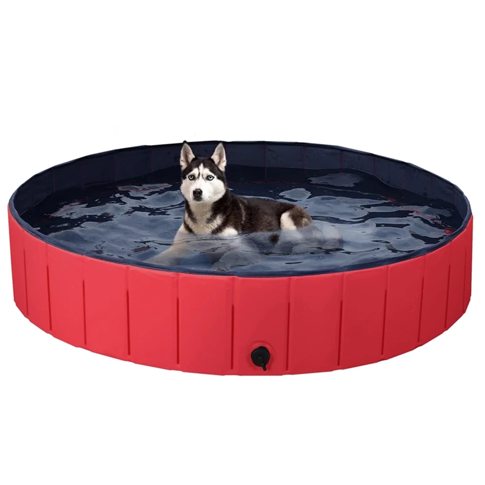 Foldable Dog Pool - Portable Collapsible Pet Swimming Pool for Dogs, Cats & Kids | Anti-Slip PVC Puppy Bath Tub for Backyard, Beach & Outdoor Play | Perfect for Bathing, Cooling & Summer Fun