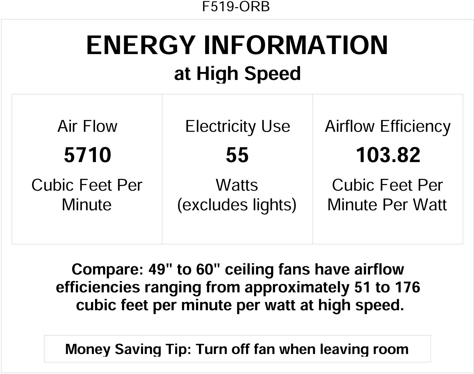 Minka-Aire F474-ORB Concept II 52 Inch Flush Mount Ceiling Fan with Light Kit & Remote Control in Oil Rubbed Bronze - Perfect for Bedroom, Living Room & Indoor Spaces