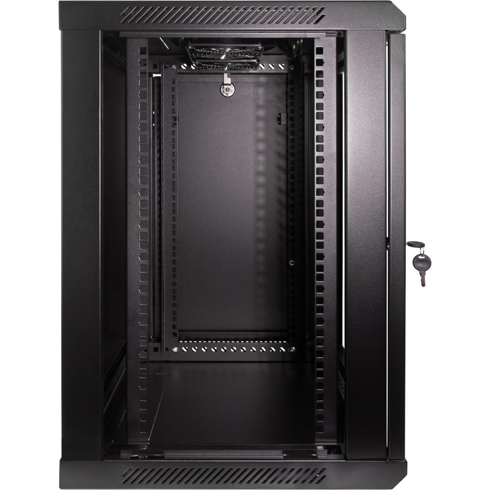 NavePoint 12U Wall Mount Server Rack Cabinet - 17.7