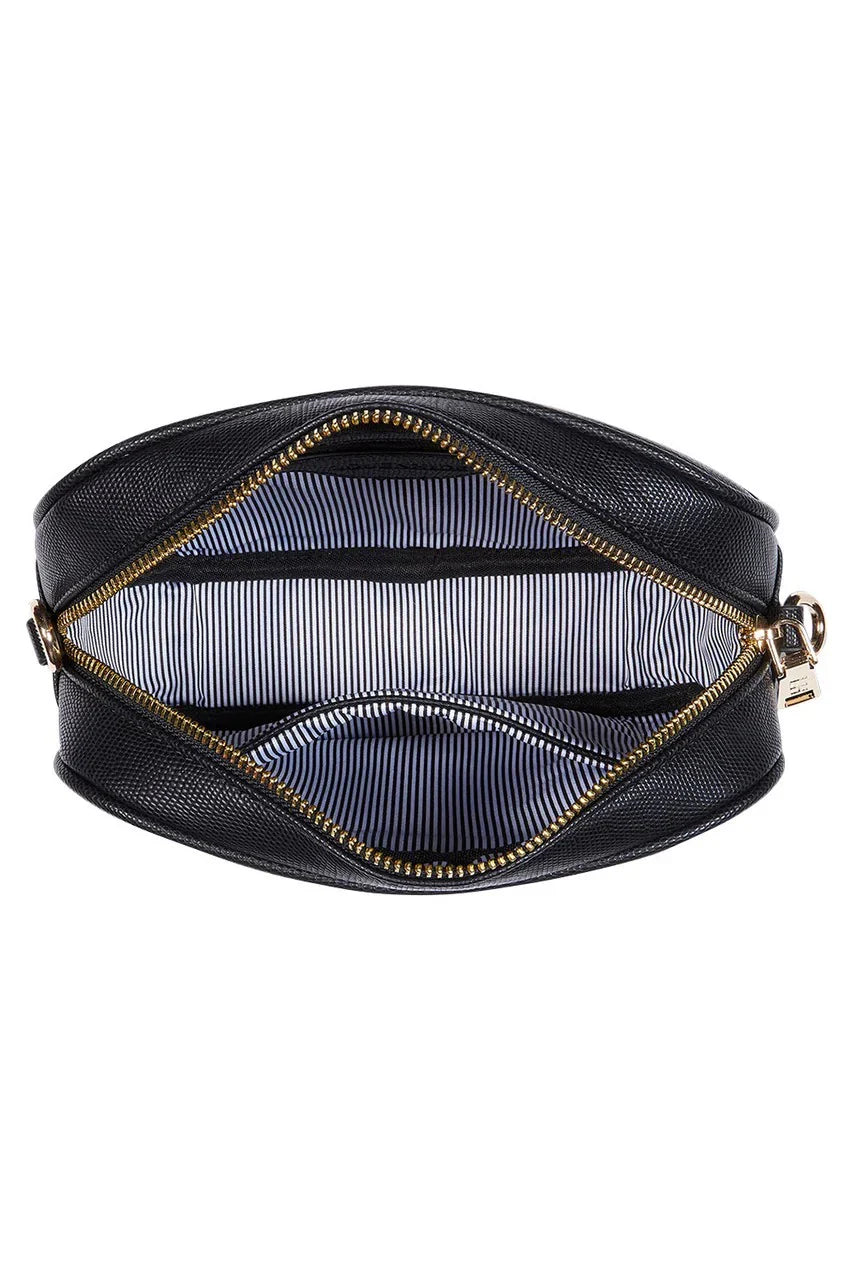 Louenhide Ginger Crossbody Bag - Leopard & Black Vegan Leather Purse for Women | Perfect for Work, Travel & Everyday Use