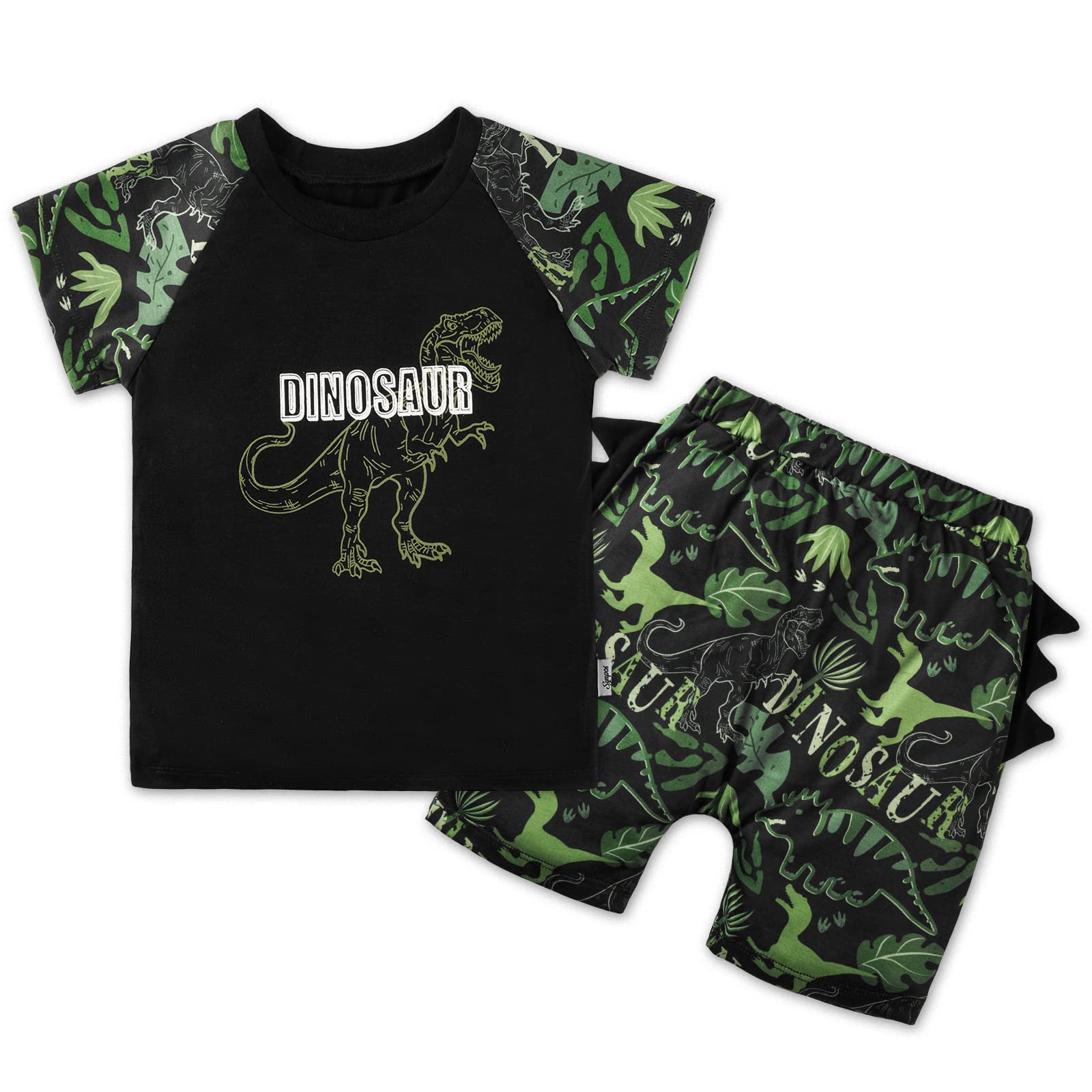 SYNPOS Baby Boy Summer Clothes Set - Shorts & T-Shirt Outfits for 6-24 Months | 2T 3T 4T Toddler Infant Newborn Kids Clothing | Perfect for Playtime, Beach & Outdoor Activities