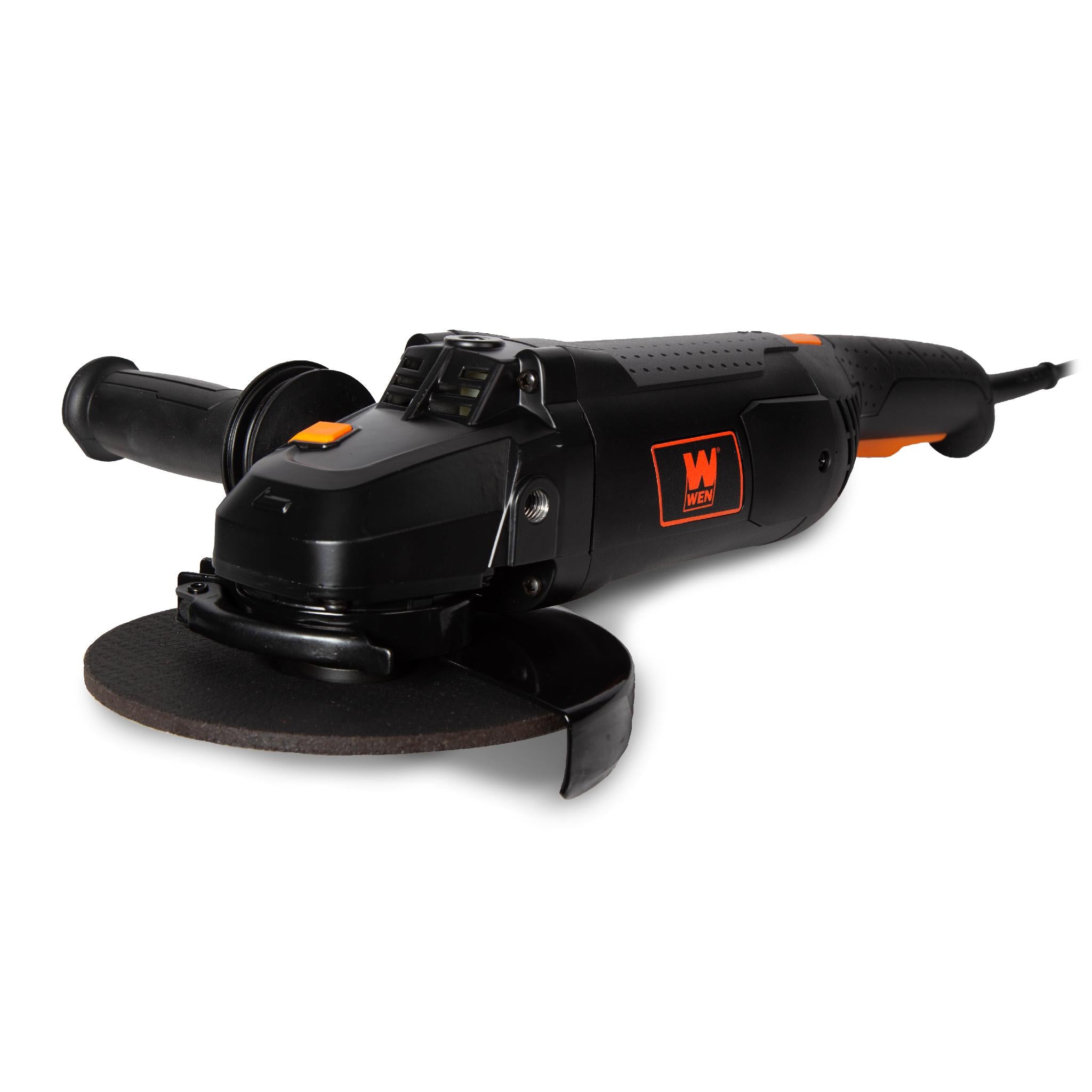WEN 94487 15 Amp 7 Inch Angle Grinder with Reversible Handle - Professional Metal Cutting & Grinding Tool for DIY Projects, Construction, and Home Renovation