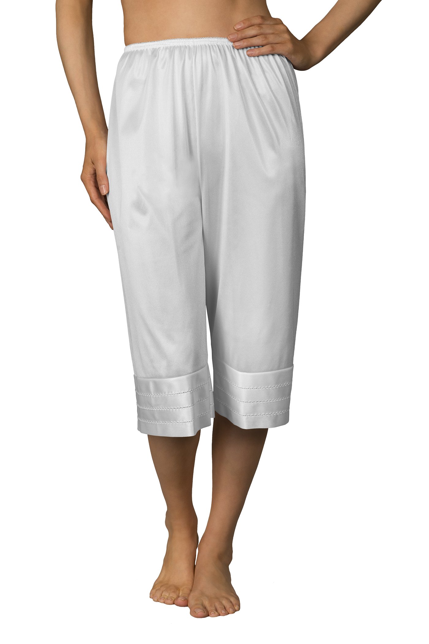 Plus Size Snip-It Crochet Edge Petti Pants (6219) - Comfortable & Stylish Women's Loungewear for Casual Outings & Home Relaxation