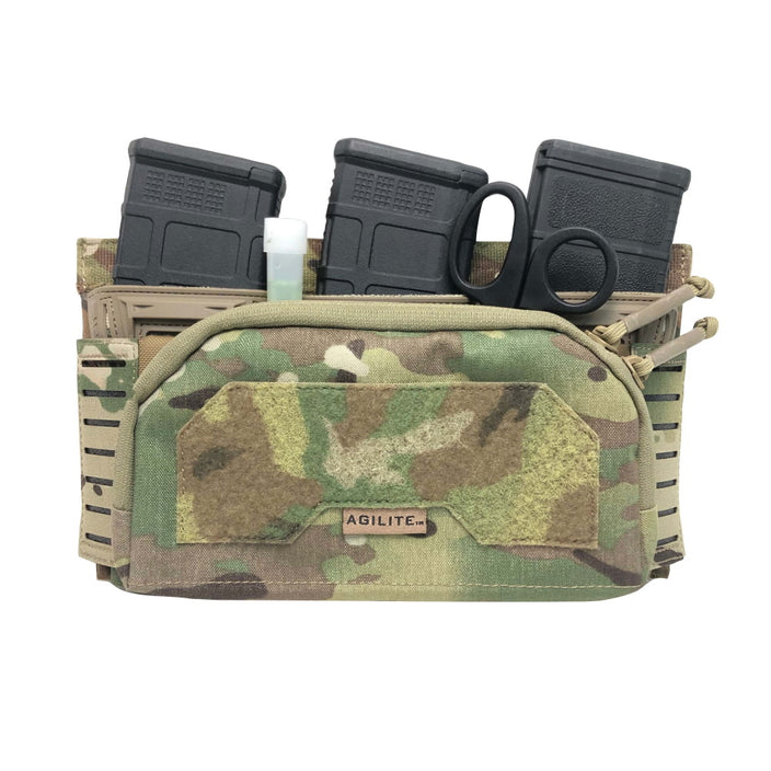 Agilite Pincer Placard - Tactical Triple Magazine Pouch for AR15, M4 & AK47 | Military-Grade MOLLE Compatible Chest Rig | Perfect for Airsoft, Hunting & Outdoor Adventures