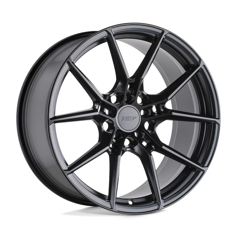 TSW Neptune 20x10 Semi Gloss Black Wheels - 5x112 Bolt Pattern, 40mm Offset - Lightweight Aluminum Alloy Rims for Audi A4, A5, Q5, BMW 3 Series, Mercedes C-Class - Perfect for Street Performance & Custom Car Builds