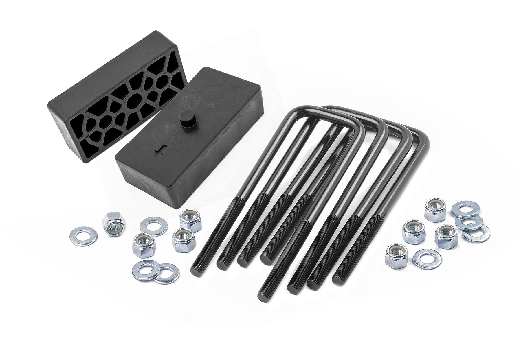 1.5 Inch Block and U-Bolt Kit for Chevy/GMC 2500HD (2011-2019) - Heavy Duty Suspension Lift Leveling Kit - Perfect for Off-Roading, Towing & Truck Customization