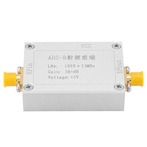 38+dB High Gain 1090MHz RF LNA Amplifier Module with SMA Female Connector - ADS-B Receiver Front End for Ham Radio, Aviation Enthusiasts & Flight Tracking Systems - Perfect for ADS-B Signal Boosting, Aircraft Monitoring and SDR Applications