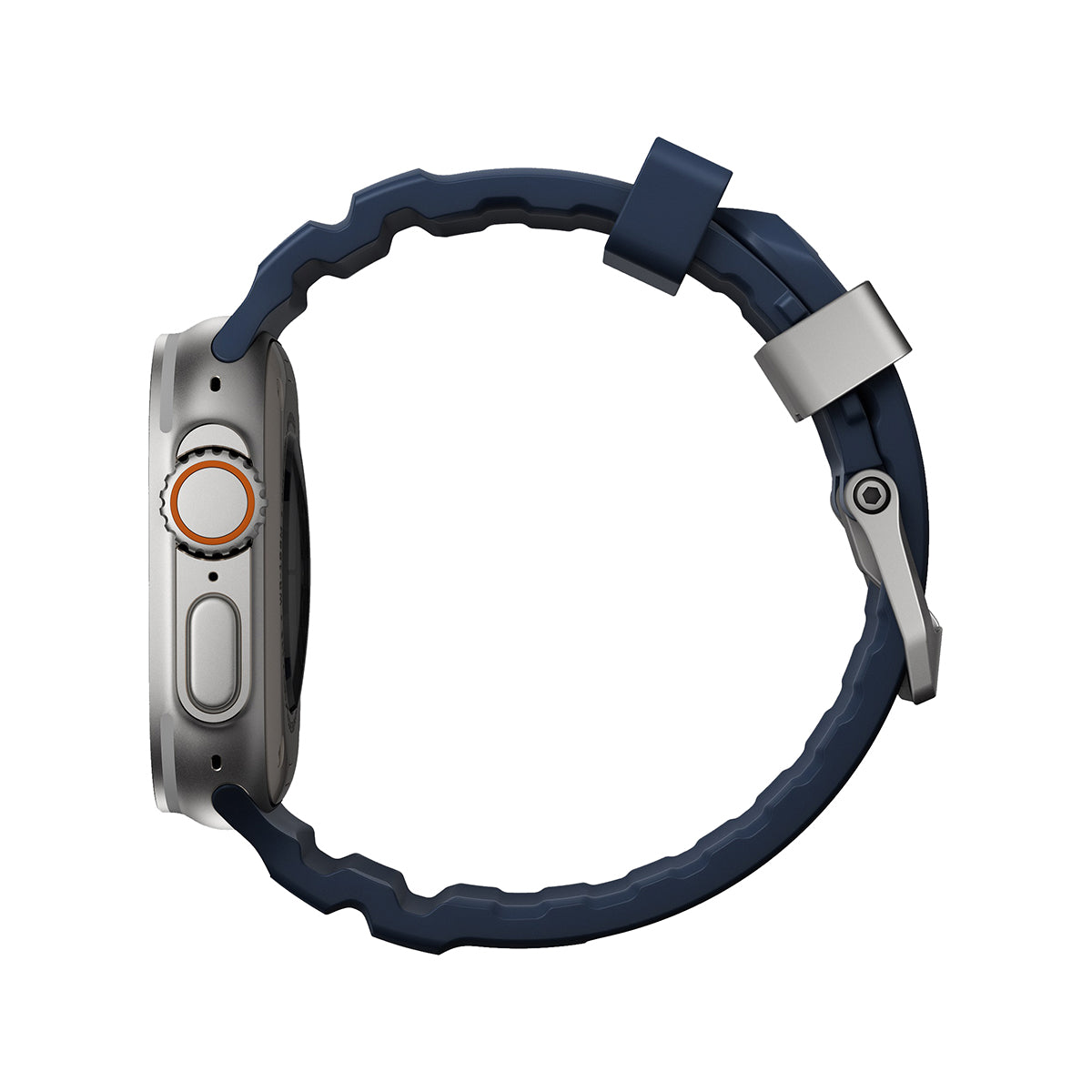 NOMAD Rocky Point Band for Apple Watch 44mm 46mm ULT - Durable Rugged Strap for Outdoor Adventures, Workouts & Daily Wear - Atlantic Blue