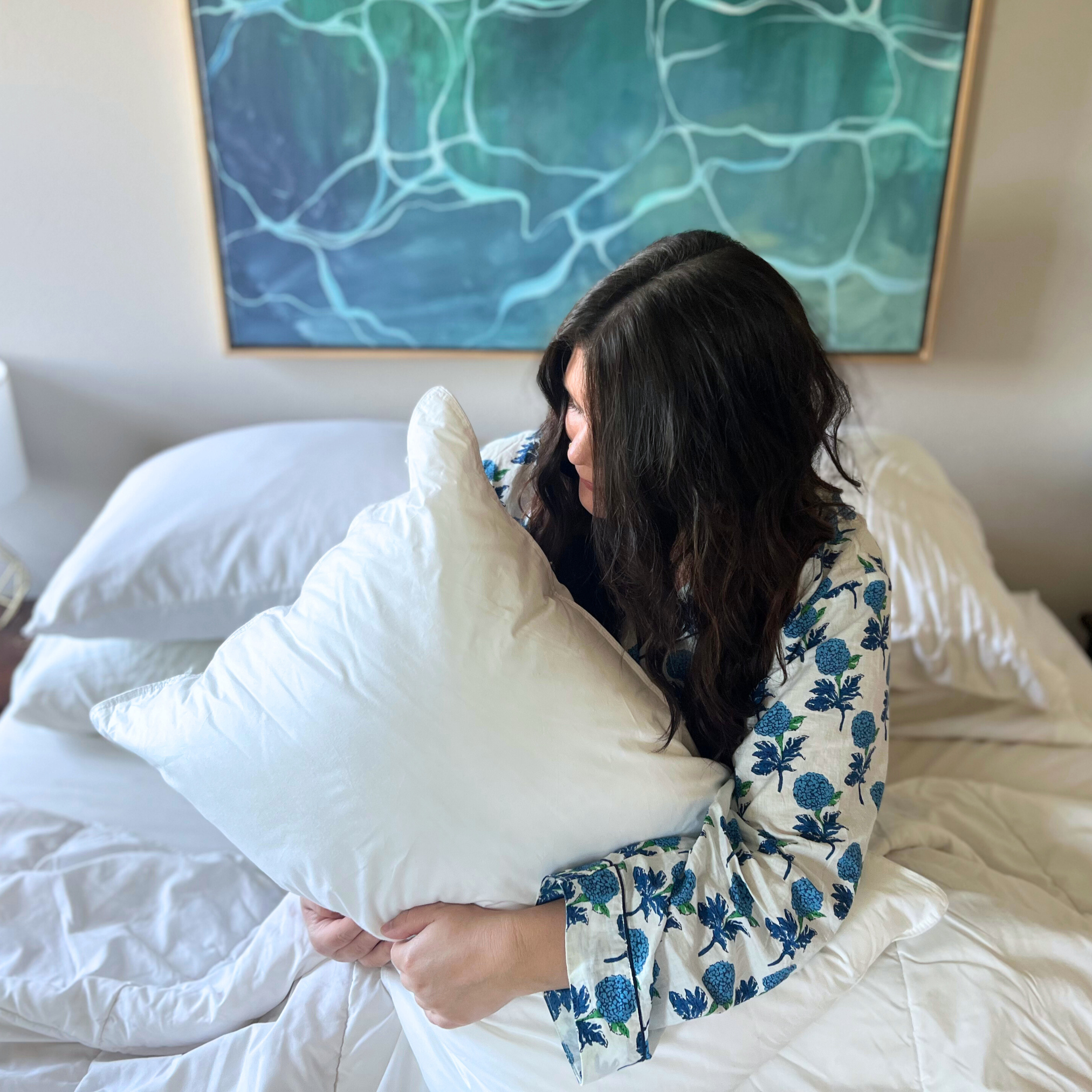 Premium Firm Blue Label Pillow for Side & Back Sleepers - Hotel Quality Support for Neck & Shoulder Pain Relief - Ideal for Home, Travel & Guest Rooms