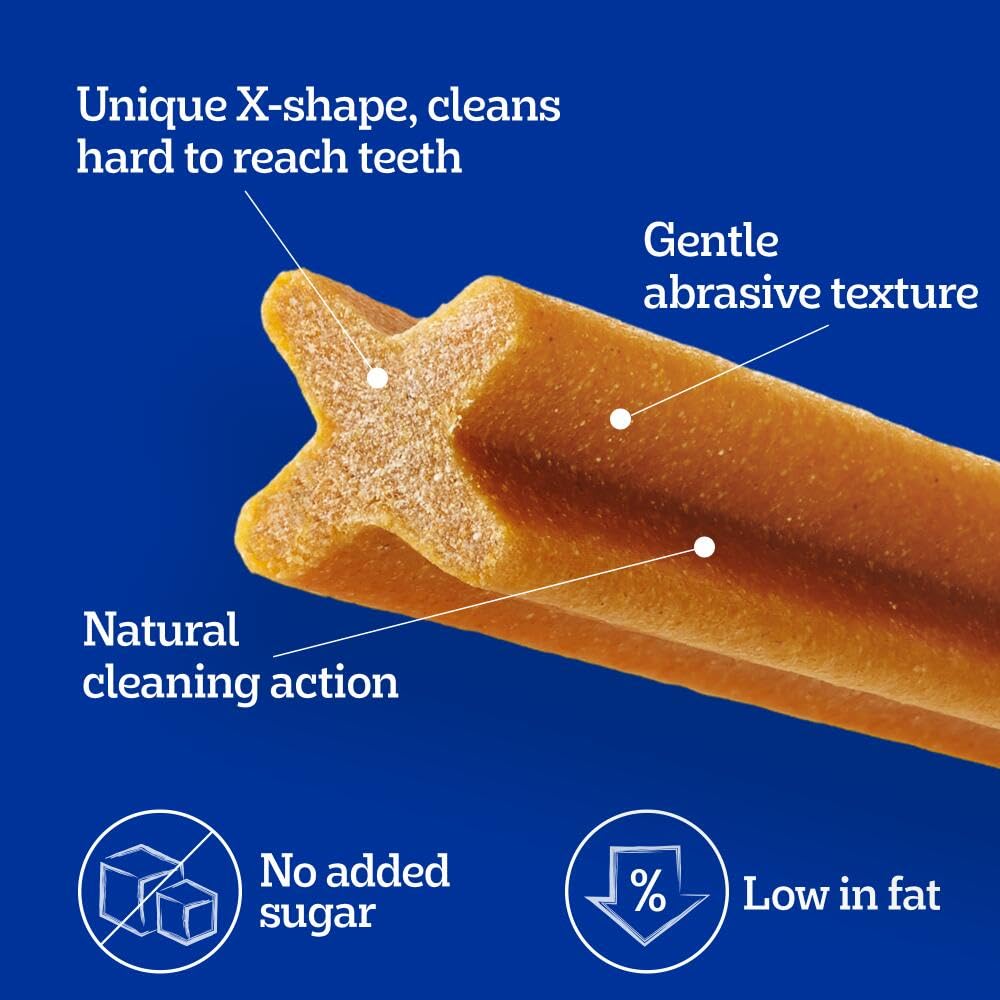 Pedigree DentaStix Dental Treats for Small Dogs 5-10kg | Daily Oral Care Chews | 112-Count Mega Pack (16 x 7 Sticks) | Promotes Fresh Breath & Healthy Teeth - Perfect for Training Rewards and Between-Meal Snacks