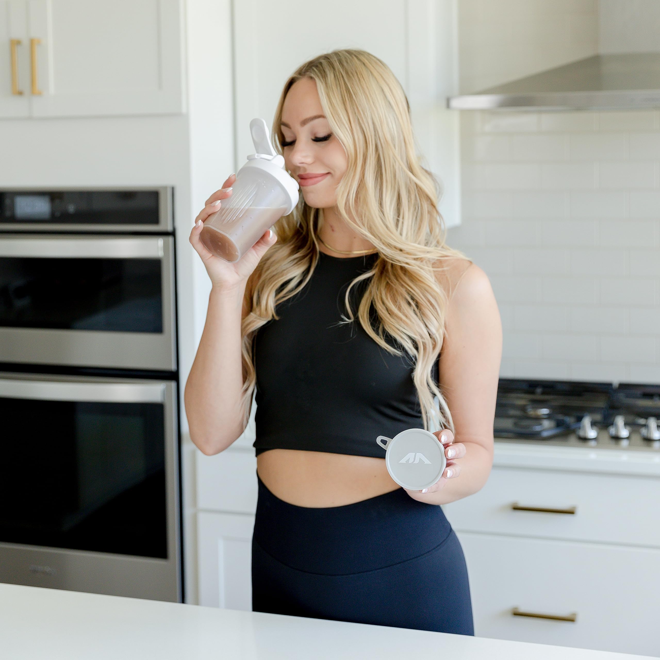 Premium Protein Powder Funnel Set - 4 Pack with Cleaning Brush & Carabiners - No Mess Portable Supplement Container for Gym, Travel & Fitness - Ideal for Shaker Bottles, Workout Nutrition & On-the-Go Protein Mixing