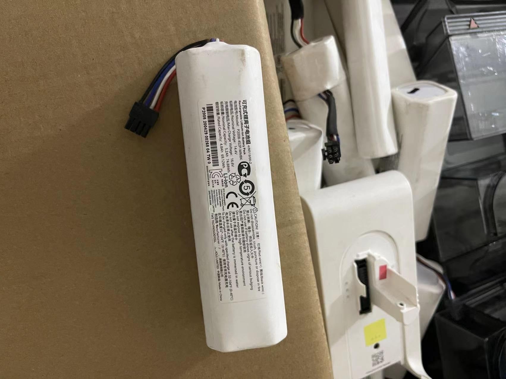 SteFik Replacement Battery for Dreame Robot Vacuum Mop Cleaner D9 F9 L10 L10 Pro - Compatible with Mova L600 (Rzls4) - Long-Lasting Power for Efficient Cleaning - Perfect for Home, Office, and Pet Hair Removal