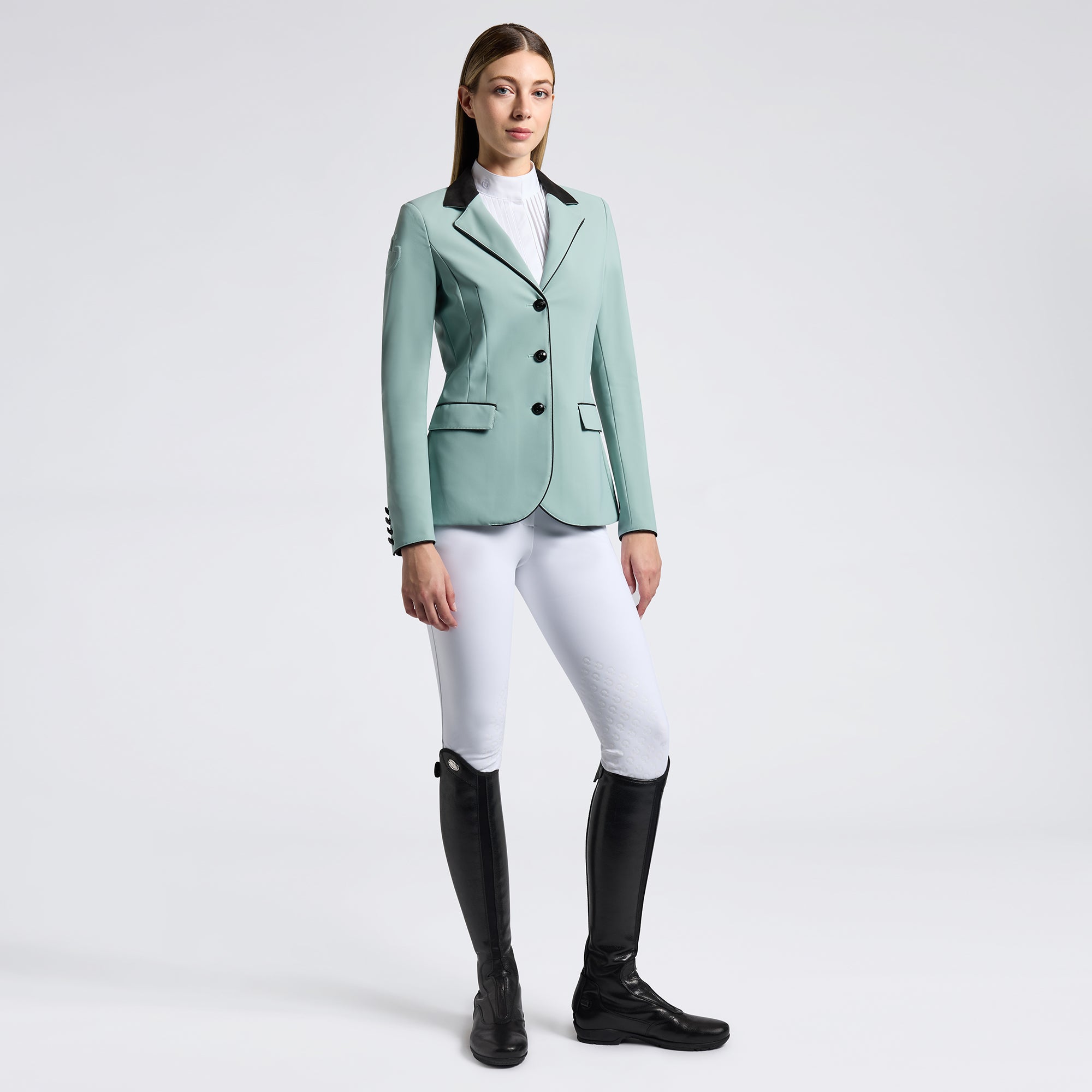Cavalleria Toscana Women's Equestrian Show Jacket - Premium Competition Riding Coat for Dressage & Horse Shows