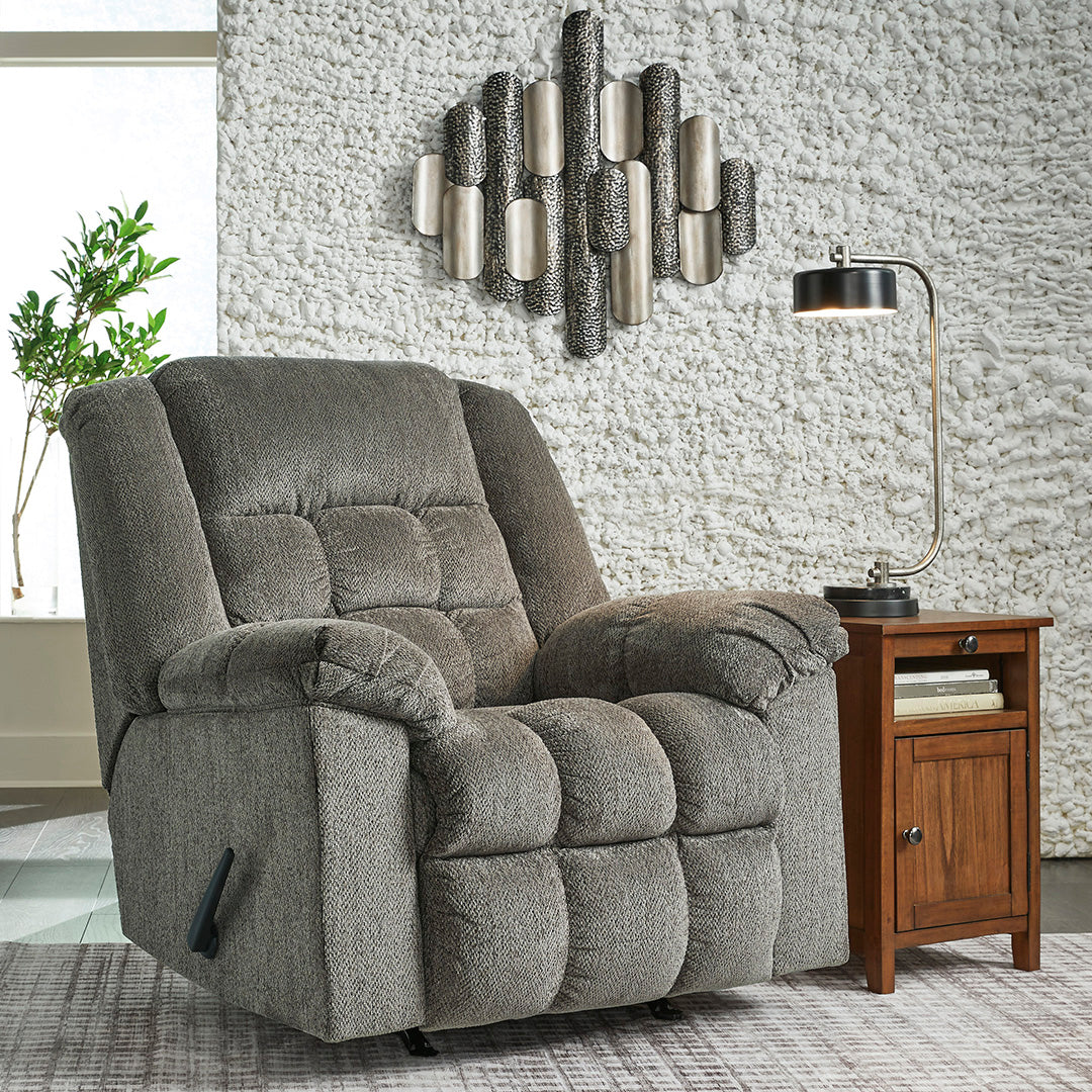 Kegler Manual Rocker Recliner Chair - Comfortable Living Room Furniture for Relaxing & Lounging - Perfect for Reading, Watching TV, and Napping