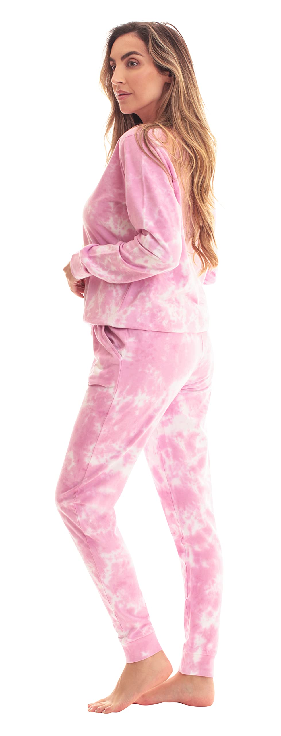 FollowMe Women's Ultra-Soft Velour Jogger Pajama Pants Set - Cozy Lounge & Sleepwear for Relaxing at Home