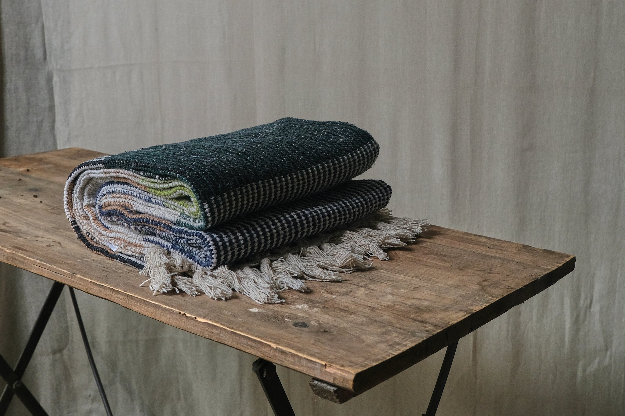 Soft Cotton Striped Throw Blanket - Cozy & Lightweight for Couch, Bed, or Travel - Perfect for Lounging, Gifts, and Home Decor