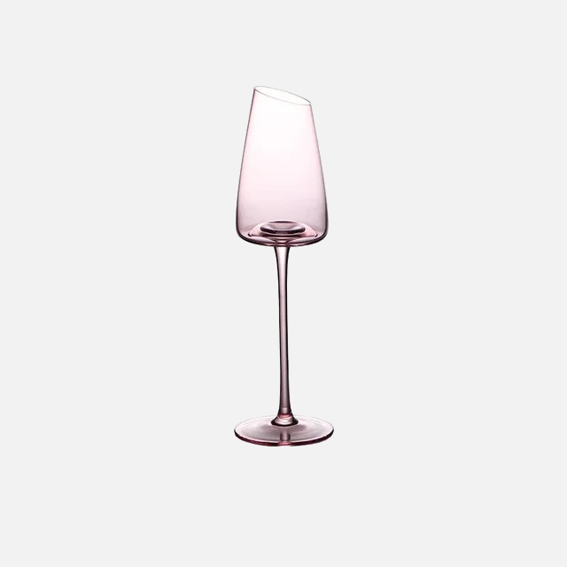 Elegant Flamingo Pink Glass Flute & Goblet Set - Perfect for Champagne, Cocktails, and Wedding Toasts - Ideal for Parties, Celebrations, and Special Occasions