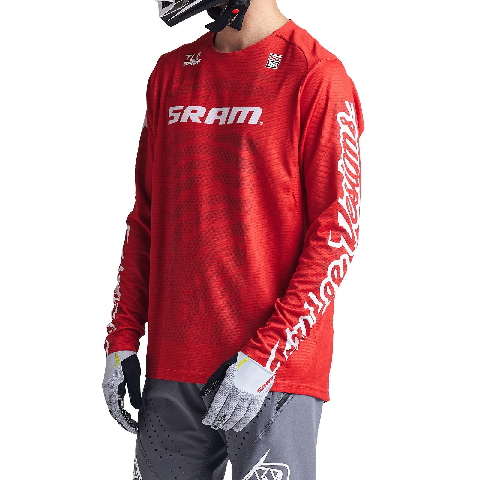 SRAM Sprint Cycling Jersey - High-Performance Fiery Red Bike Shirt for Road & Mountain Biking - Breathable & Moisture-Wicking for Intense Training & Racing