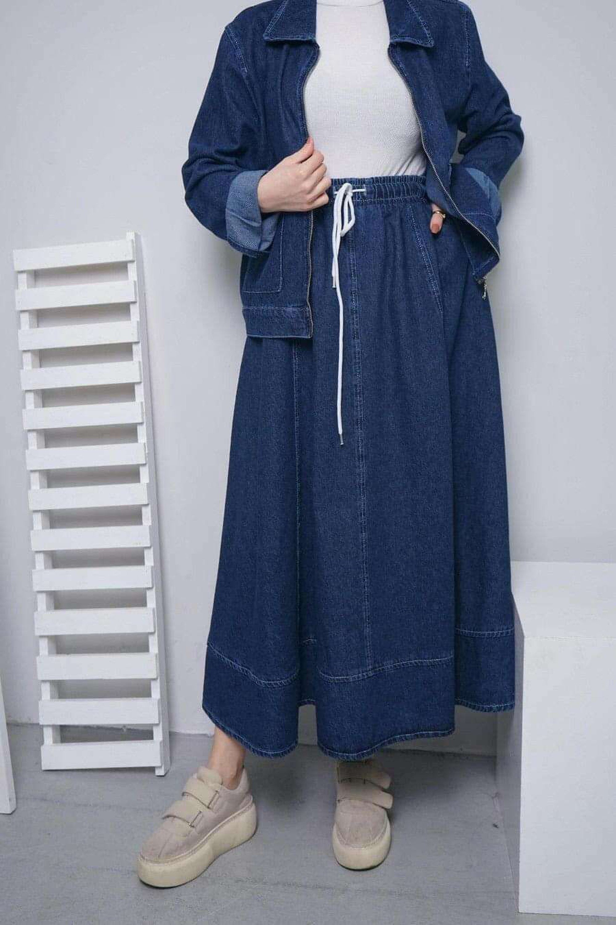 Lilly Denim Skirt Set - Women's Stylish 2-Piece Outfit with Comfortable Fit | Perfect for Casual Wear, Date Nights & Summer Fashion