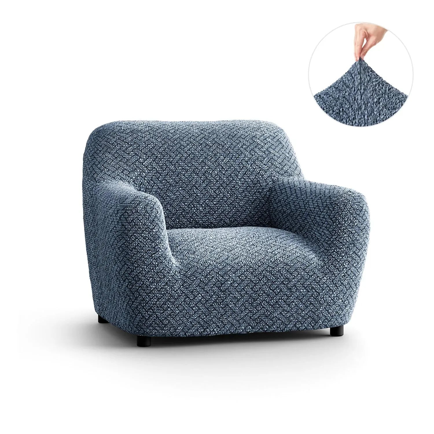 Microfiber Printed Armchair Slipcover - Stretchable Furniture Protector for Living Room, Bedroom & Office - Easy Washable Sofa Cover for Home Decor