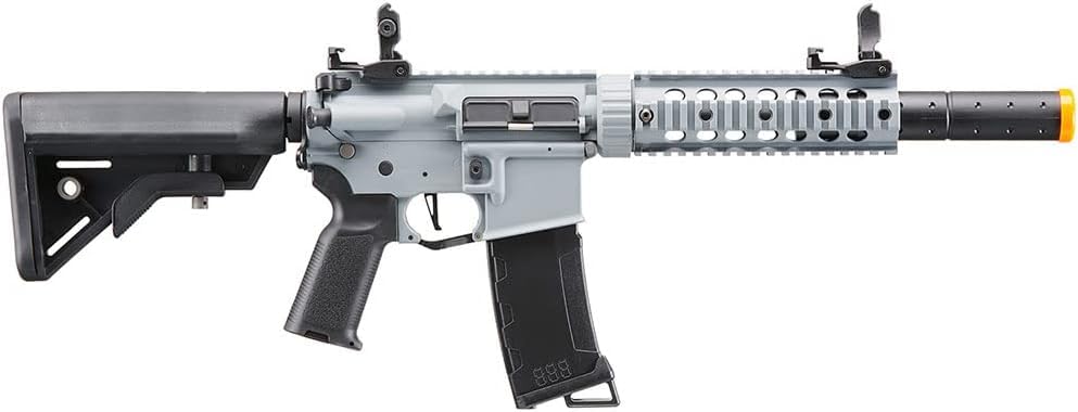 Lancer Tactical Gen 3 M4 Carbine SD Airsoft Rifle - Programmable Mosfet/ETU, Full/Semi Auto AEG - Includes Lipo Battery & Charger - Perfect for Tactical Training, Airsoft Battles & Outdoor Shooting Games