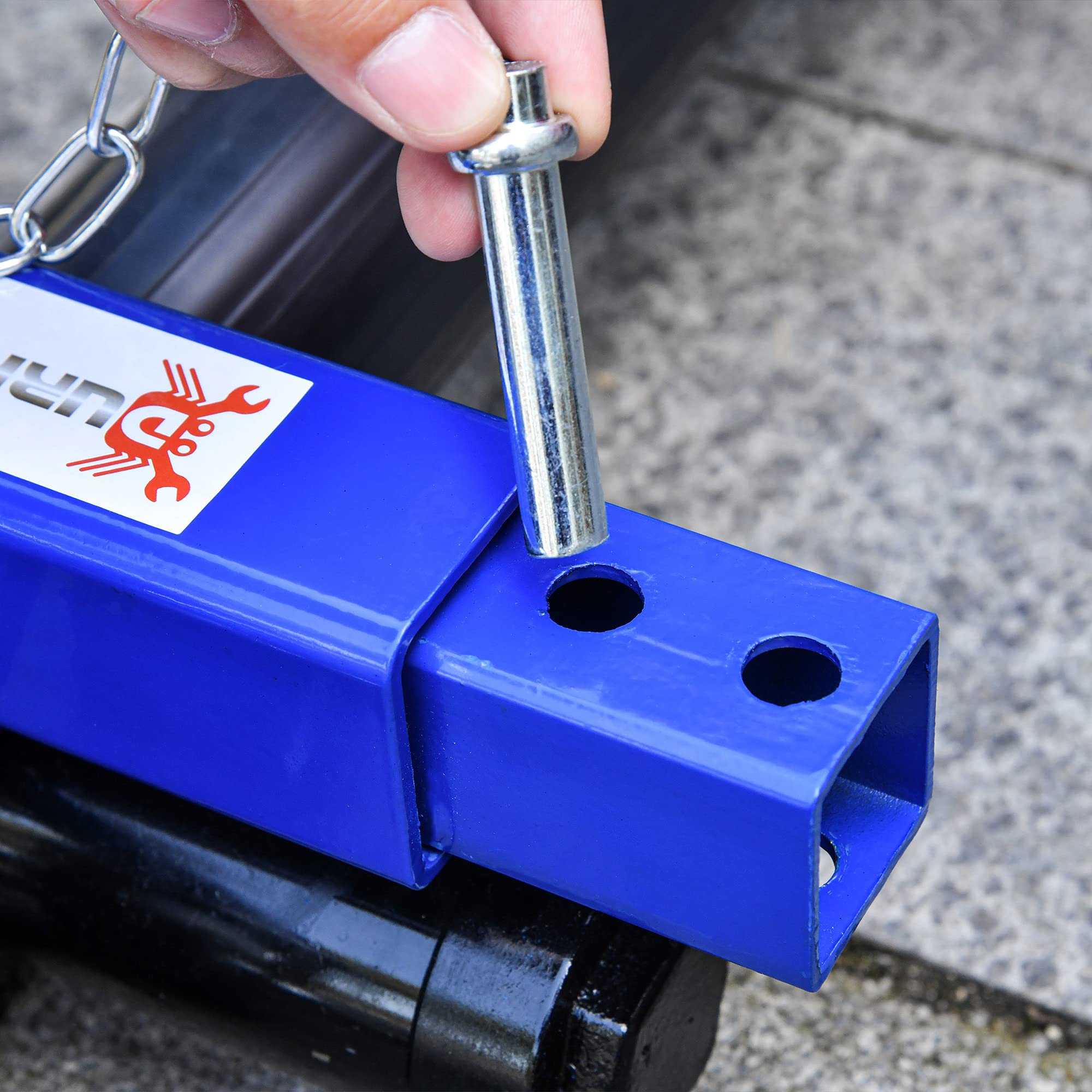 DURHAND 1500LBS Hydraulic Wheel Dolly with Ratcheting Foot Pedal - Heavy Duty Car Jack for Vehicle Positioning, Car, Truck, RV & Trailer (Set of 1) - Perfect for Garage Repairs, Auto Maintenance & Tire Changes