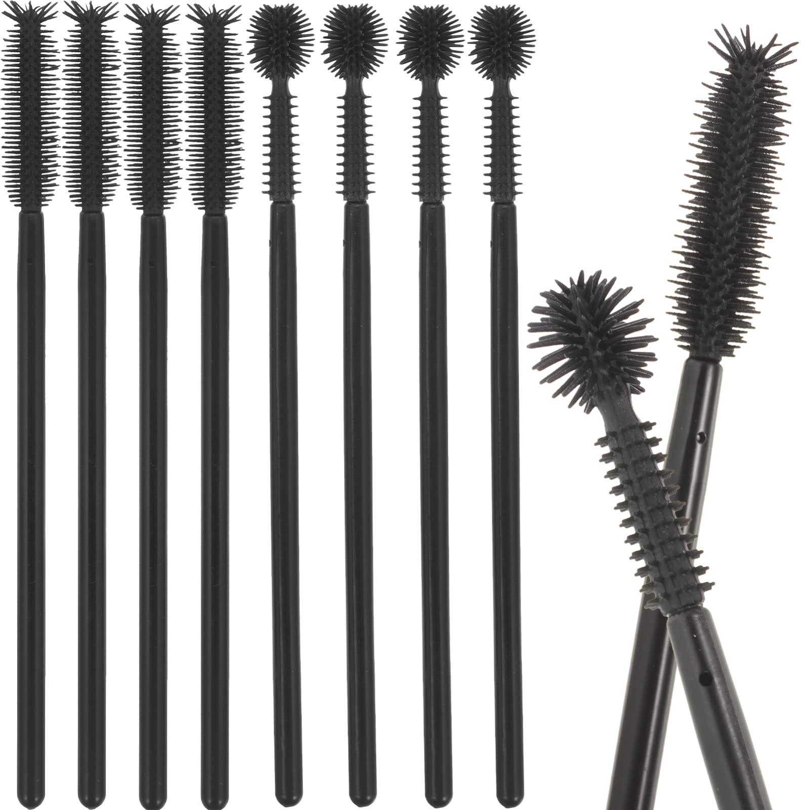 FRCOLOR 100Pcs Disposable Eyelash Brushes - Mascara Wands & Travel Makeup Brushes Set for Professional & Home Use | Perfect for Eyelash Extensions, Salon, DIY Beauty & On-the-Go Makeup
