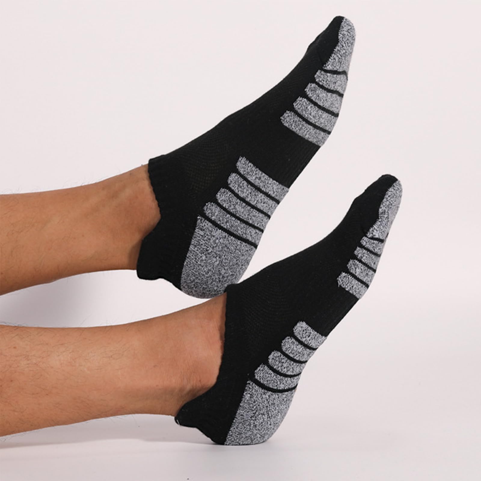 20 Pairs Men's Athletic Ankle Socks - Breathable Low Cut Running Socks with Cushion & Moisture Wicking - Perfect for Sports, Gym, Travel & Everyday Wear