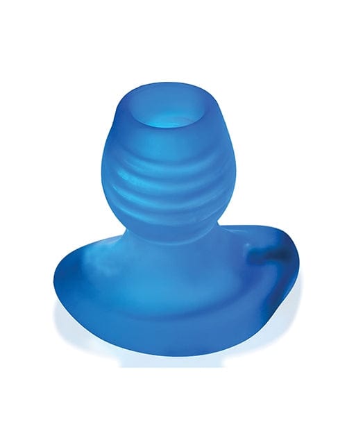 Oxballs Glowhole 1 Hollow LED Butt Plug - Small Blue Morph | Rechargeable Vibrating Anal Plug for Adults | Perfect for Couples Play, BDSM & Sensual Nighttime Use