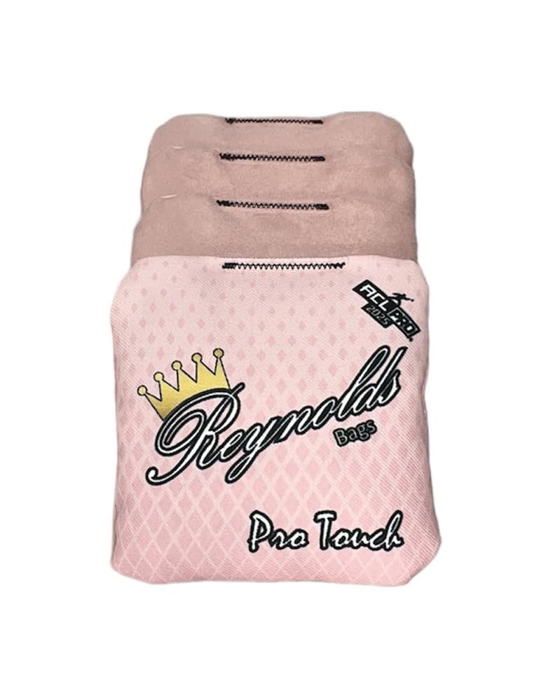Reynolds Pro Touch Cornhole Bags - ACL Pro Approved Set of 4 - Premium Bean Bags for Outdoor Games, Tailgating & Backyard Fun
