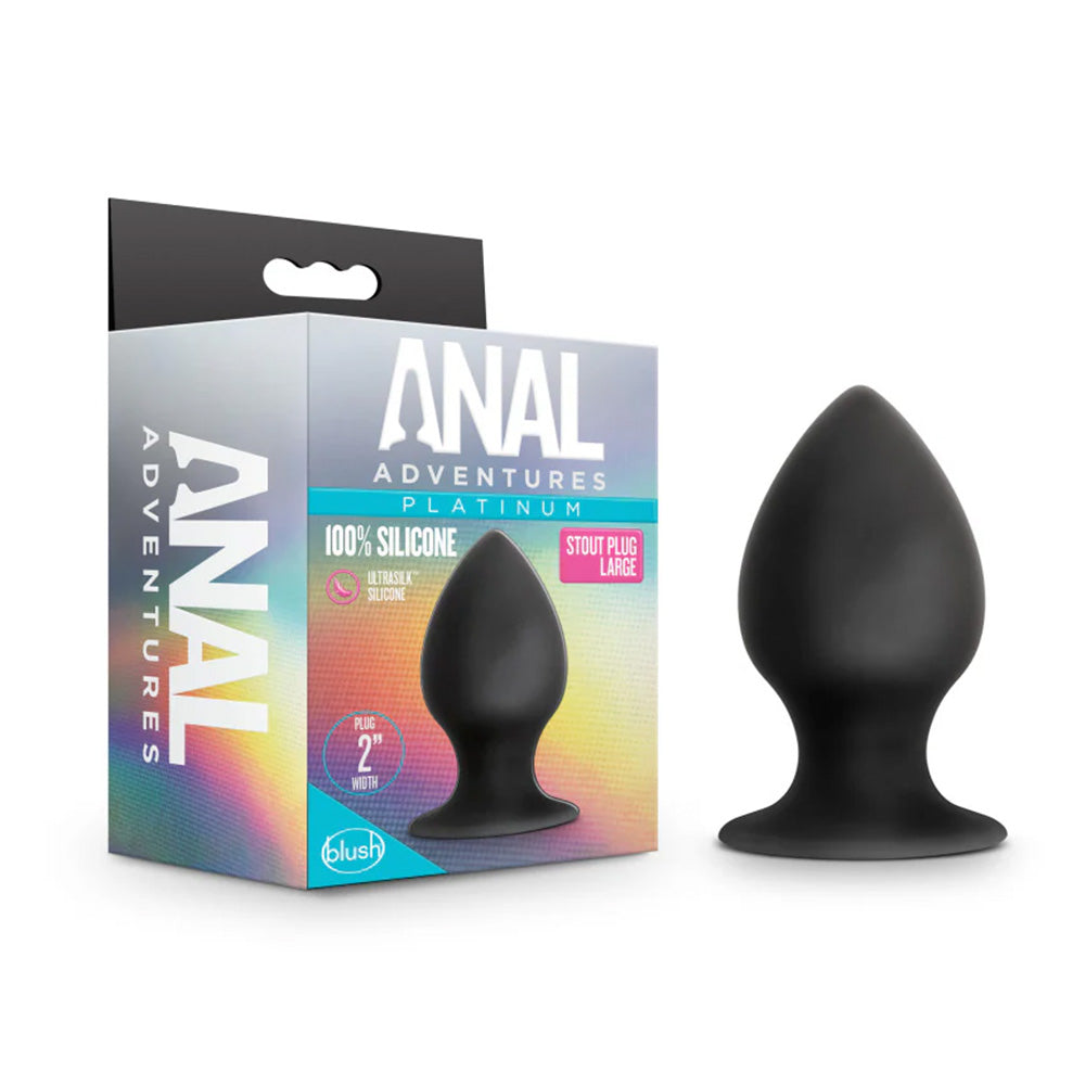 Premium Platinum Silicone Large Butt Plug for Anal Play - Comfortable & Safe Adult Toy for Beginners & Advanced Users - Perfect for Solo Play, Couples & BDSM Scenes