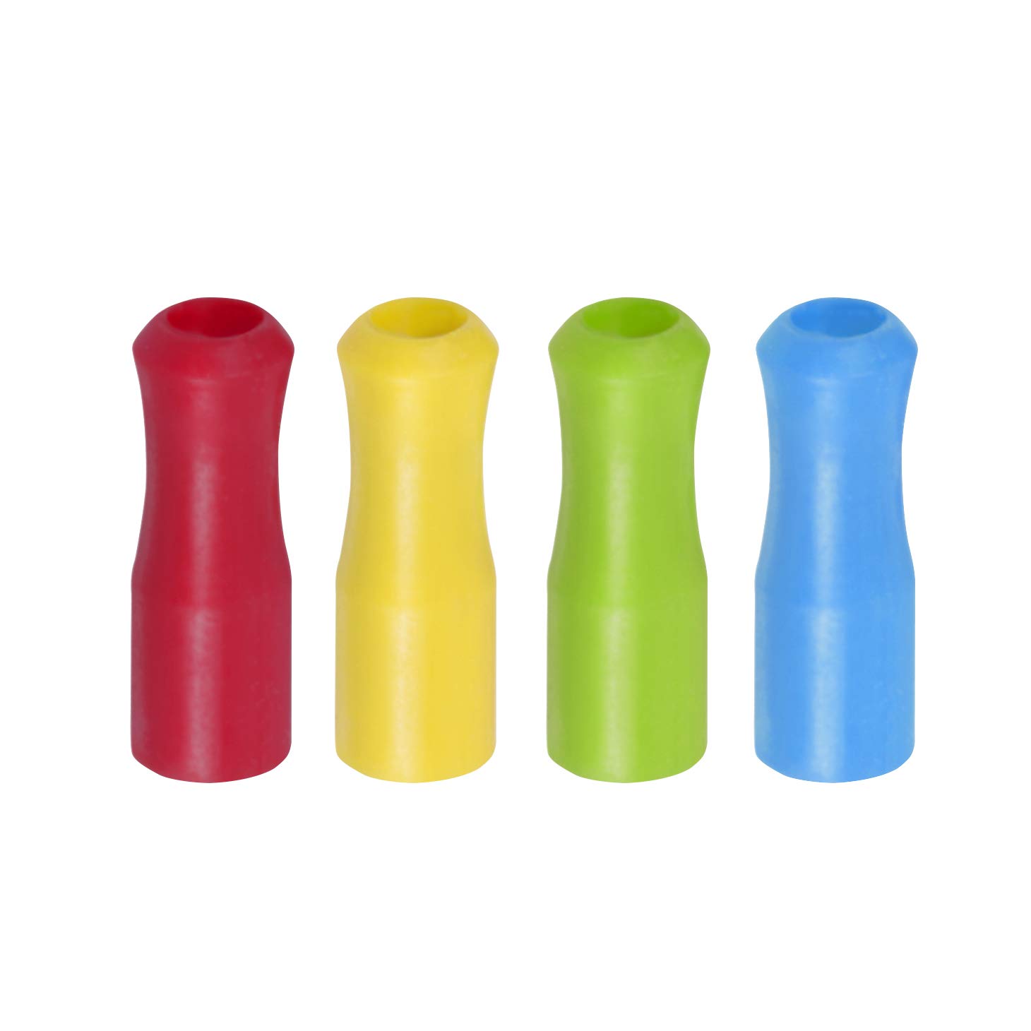 24-Pack HIC Kitchen Silicone Straw Tips with Zipper Mesh Storage Bags - Reusable, BPA-Free Drinking Straw Covers for Smoothies, Iced Coffee & Travel Cups