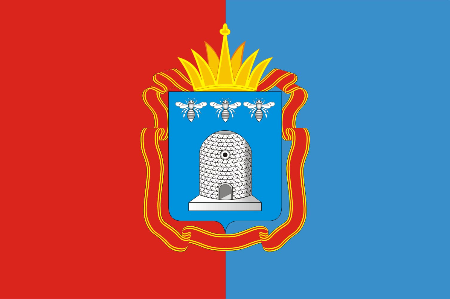 XXXL+ Tambov Oblast Landscape Flag - 200x335cm (6x11ft) - 6.7m² (72sqft) - 100% German-Made Durable Outdoor Flag for Parades, Sporting Events & Government Buildings