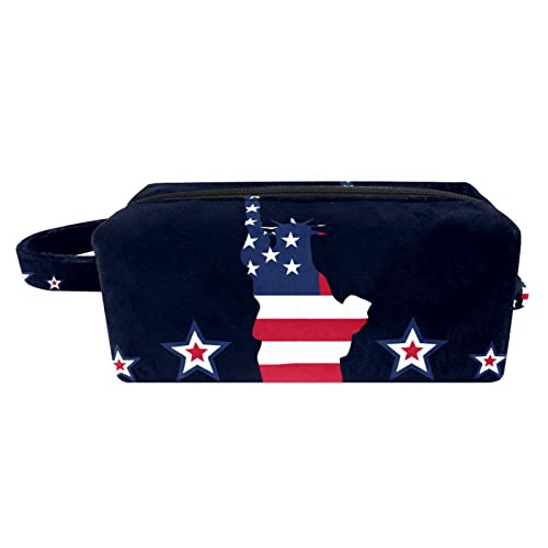 Stylish Travel Makeup Bag - Liberty Themed Cosmetic Organizer with Zipper & Handle | Perfect for Toiletries, Cosmetics & Travel Essentials | Great for Vacations, Gym & Daily Use