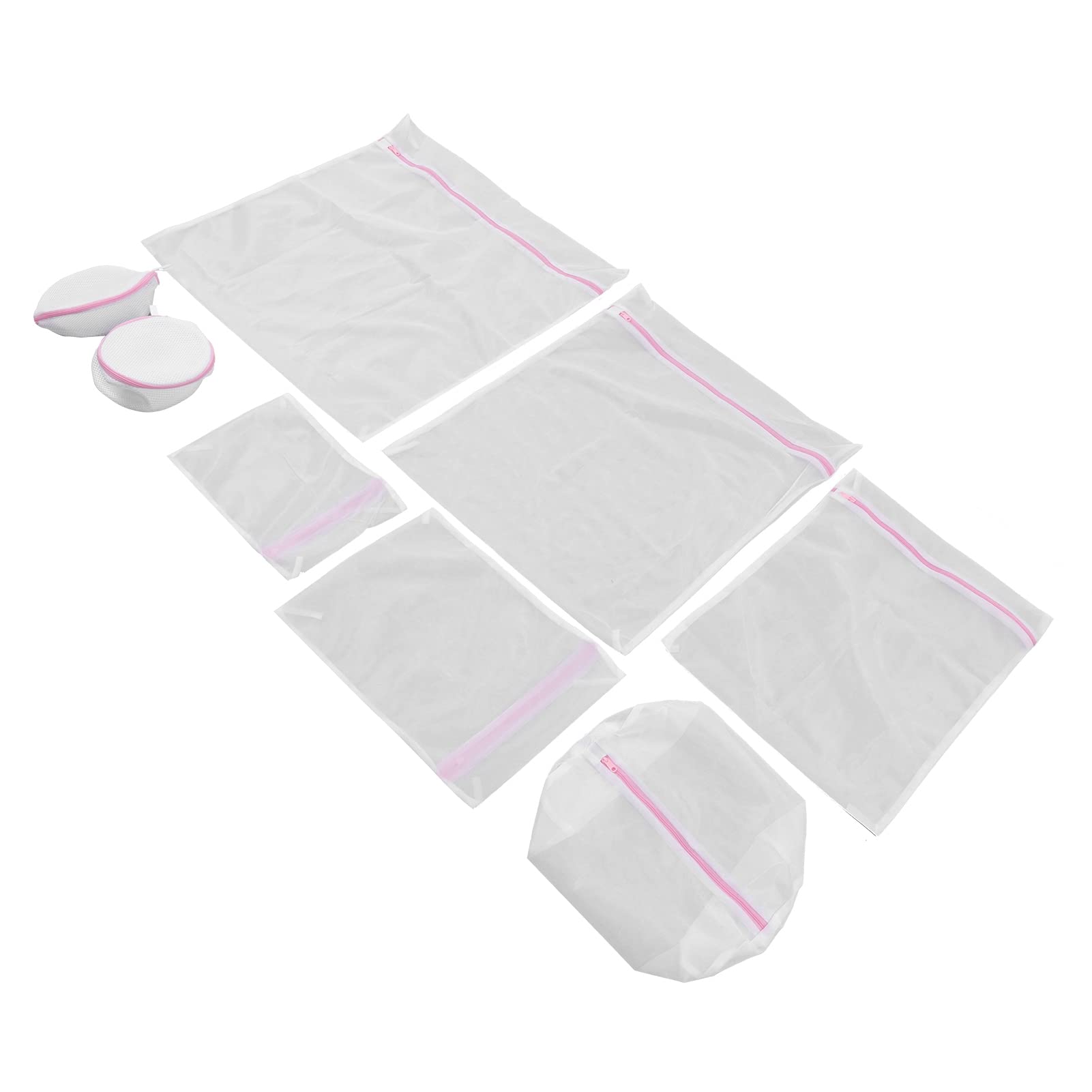Zerodis Mesh Laundry Bags for Delicates - 3 Pack Reusable Washing Machine Bags for Travel, Underwear, Socks & Bras - Gentle Protection for Hand Wash & Machine Wash (Ideal for Camping, Gym & College Dorm)
