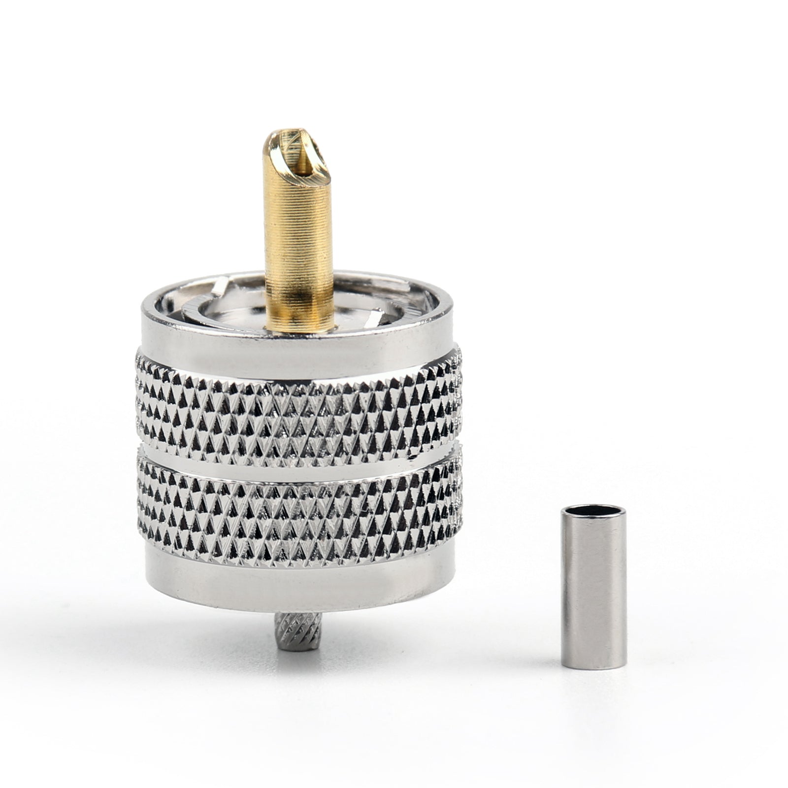 10Pcs UHF Plug Male PL259 Crimp Connector Adapter for RG316 RG174 RG178 LMR100 Coaxial Cables - Perfect for Ham Radio, CB Antenna, and CCTV Installations