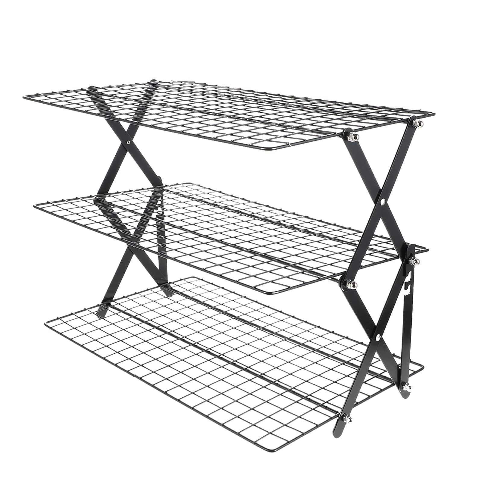 FOMIYES 3-Tier Iron Spice Rack for Kitchen Storage - Space Saving Organizer